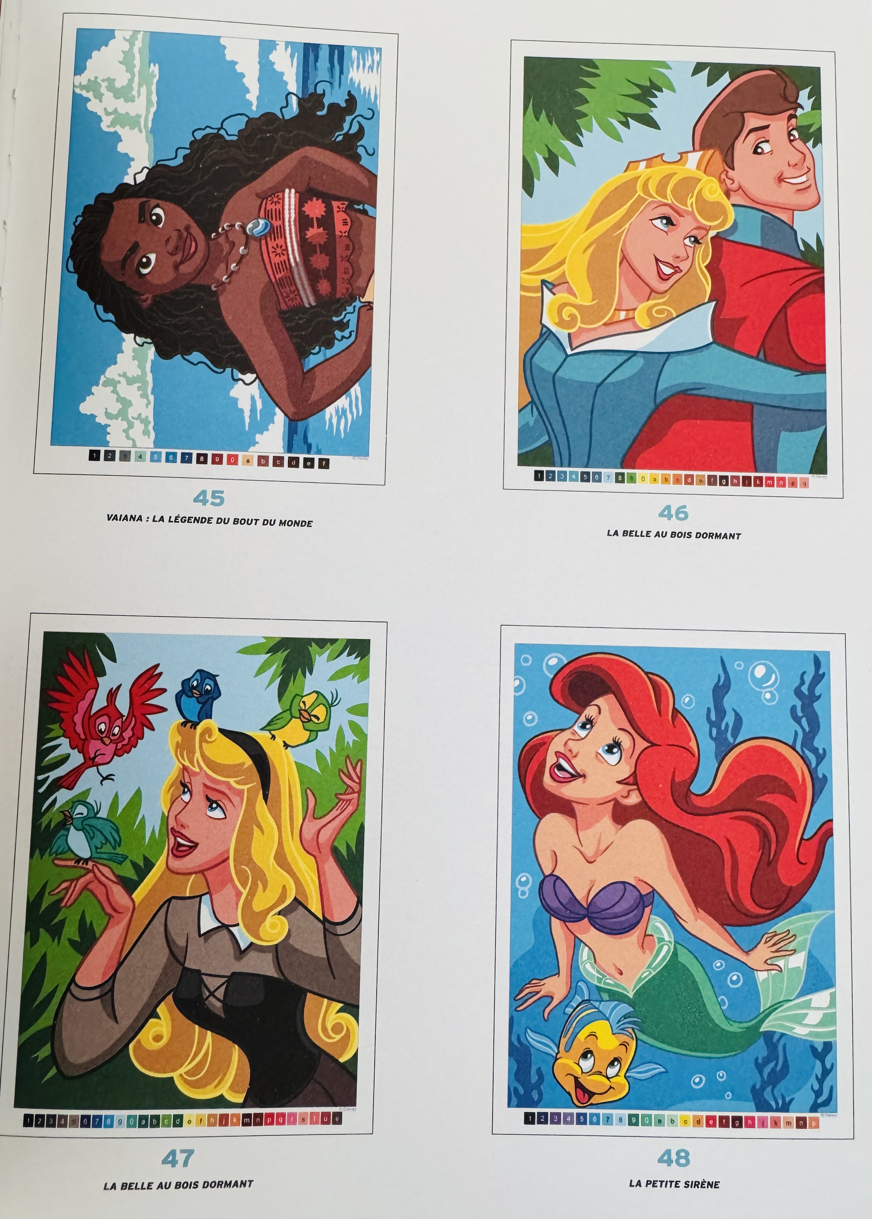 Voorbeeld van kleurplaten die onderdeel zijn van het prinsessen kleurboek