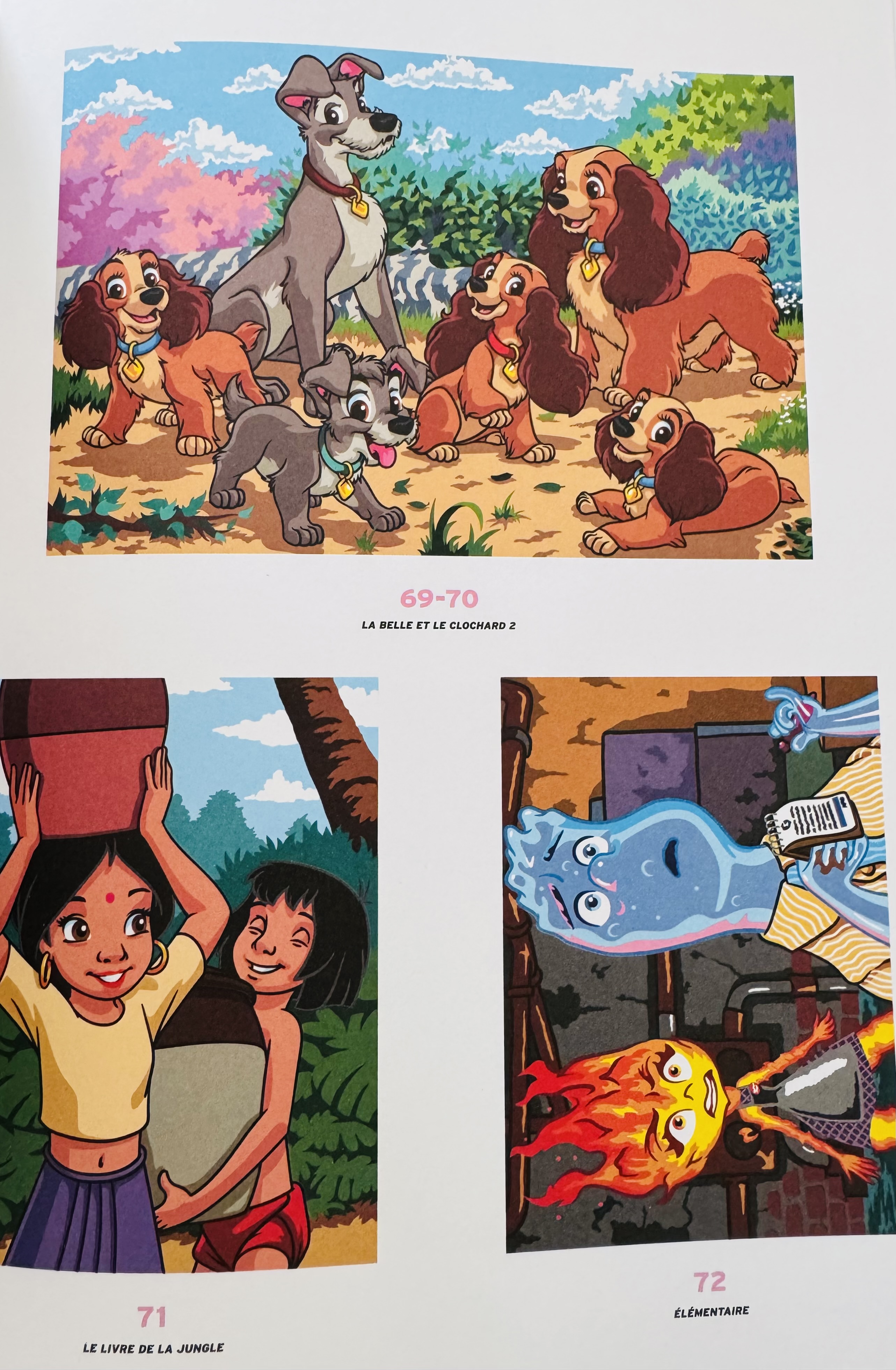 Voorbeelden van kleurplaten uit Disney tome 11 kleurboek