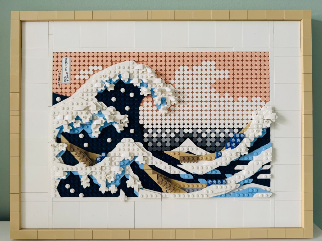 LEGO Hokusai de grote golf schilderij