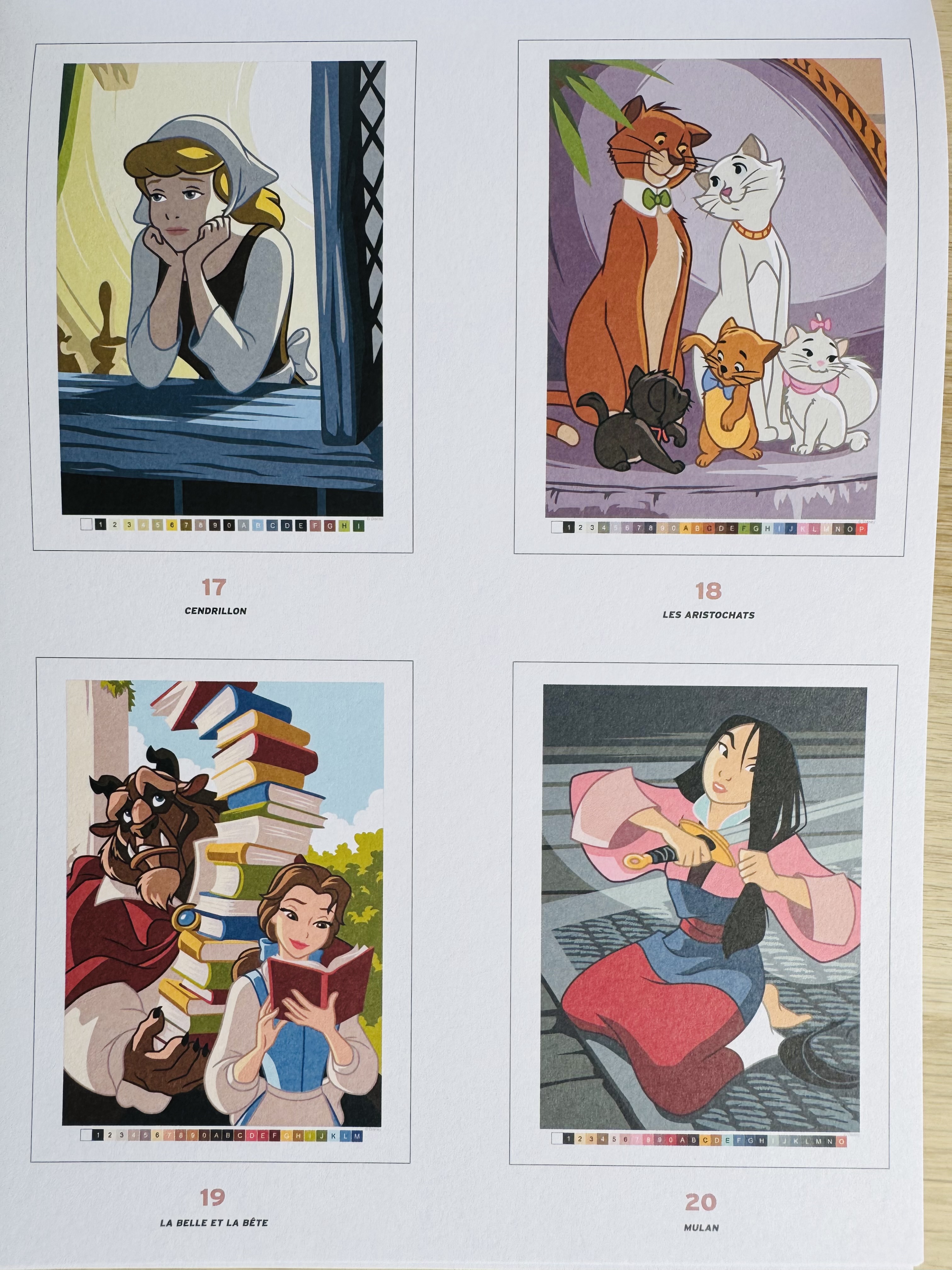 Nog vier oplossingen van kleurplaten uit het grands Classiques bloc