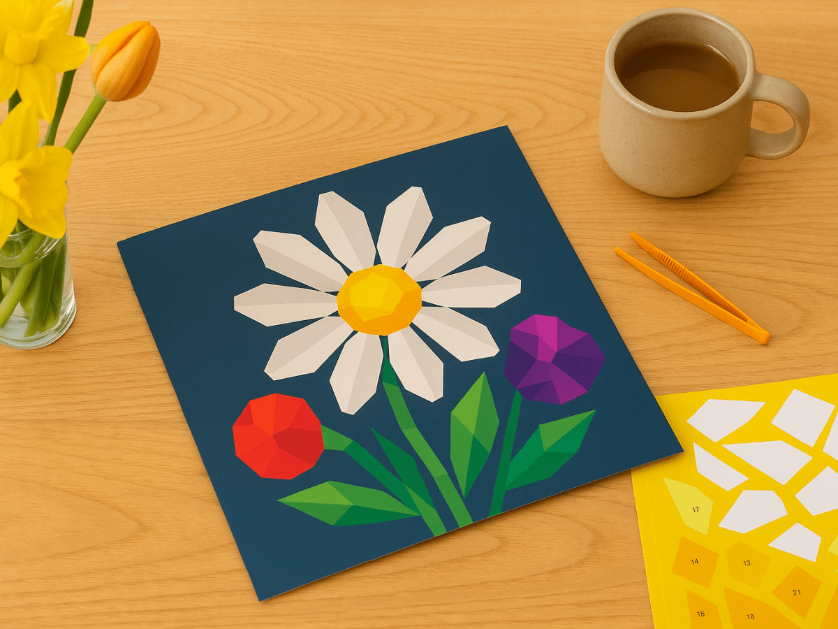 Ontspannen met Paint by Sticker Plants & Flowers: 12 bloemige kunstwerkjes om zelf te&nbsp;maken