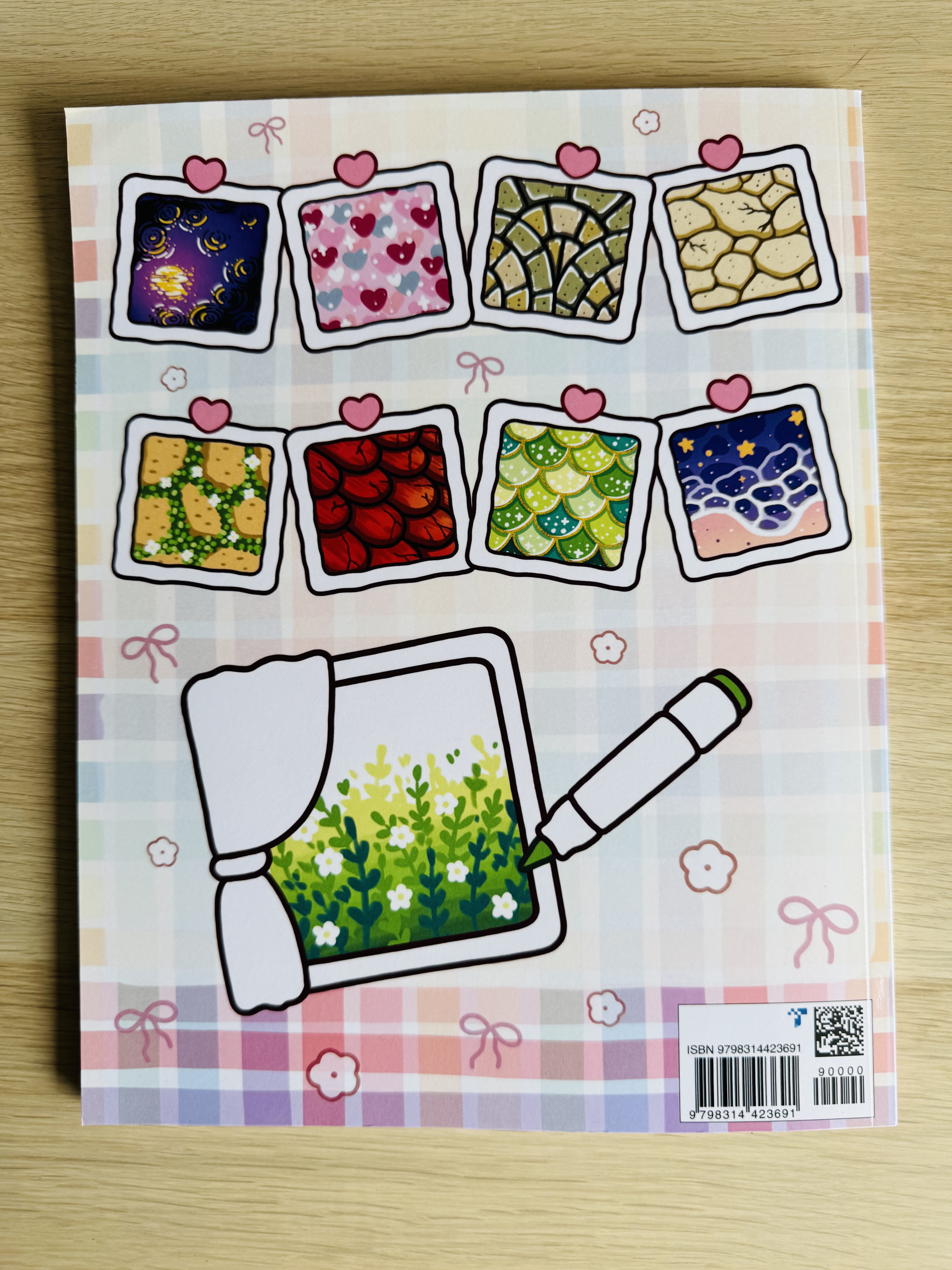 Achterkant van boek How to draw patterns