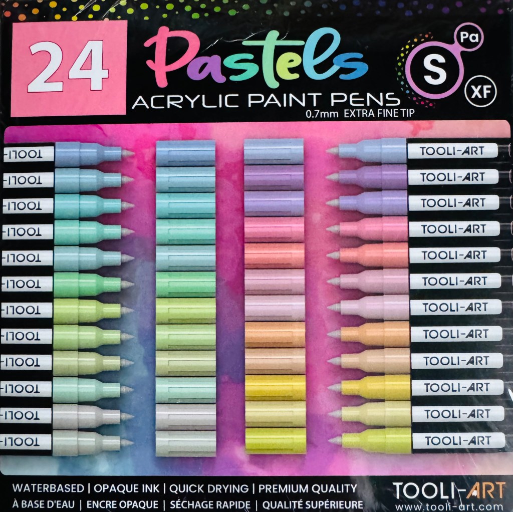 Voorkant verpakking Tooli-Art pastel acrylmarkers
