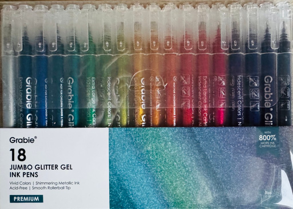 Voorkant verpakking van Grabie Jumbo gelpennenset