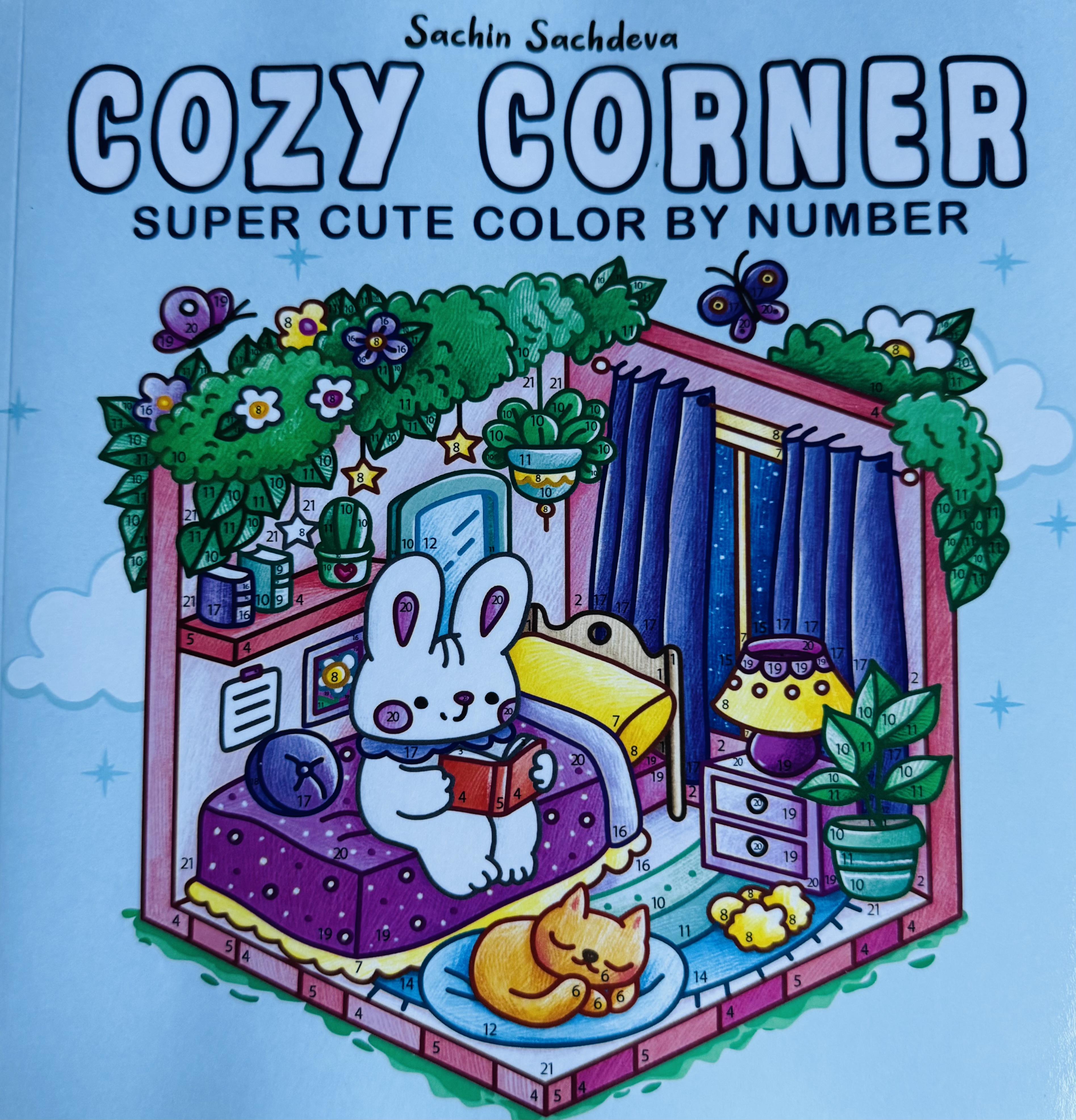 Cover van Cozy Corner color by number kleurboek