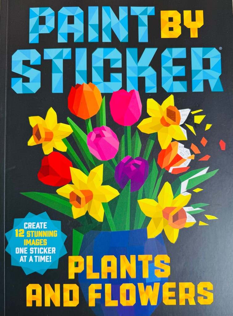 Cover van paint by sticker plants and flowers