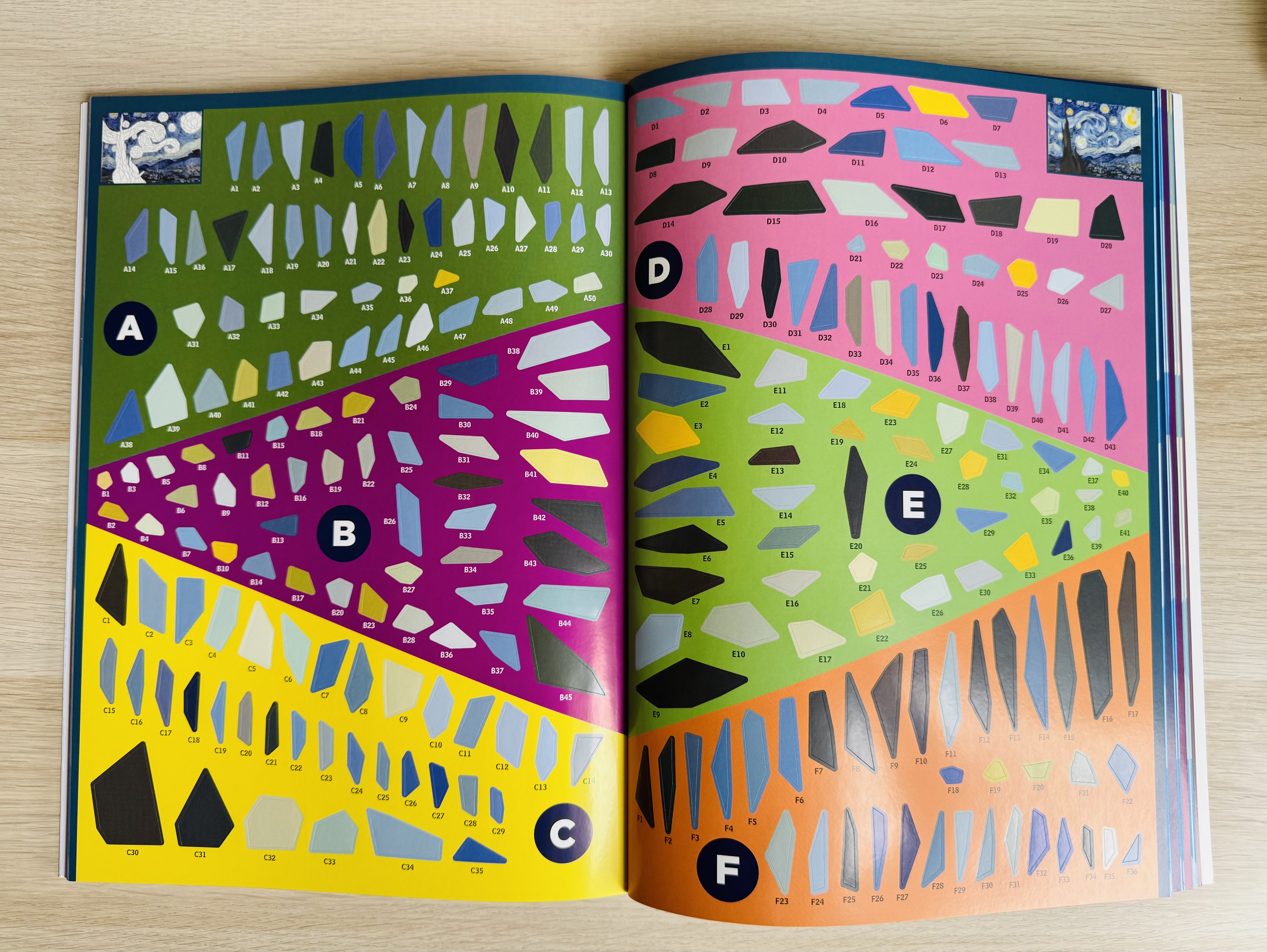 Stickers uit paint by sticker works of art