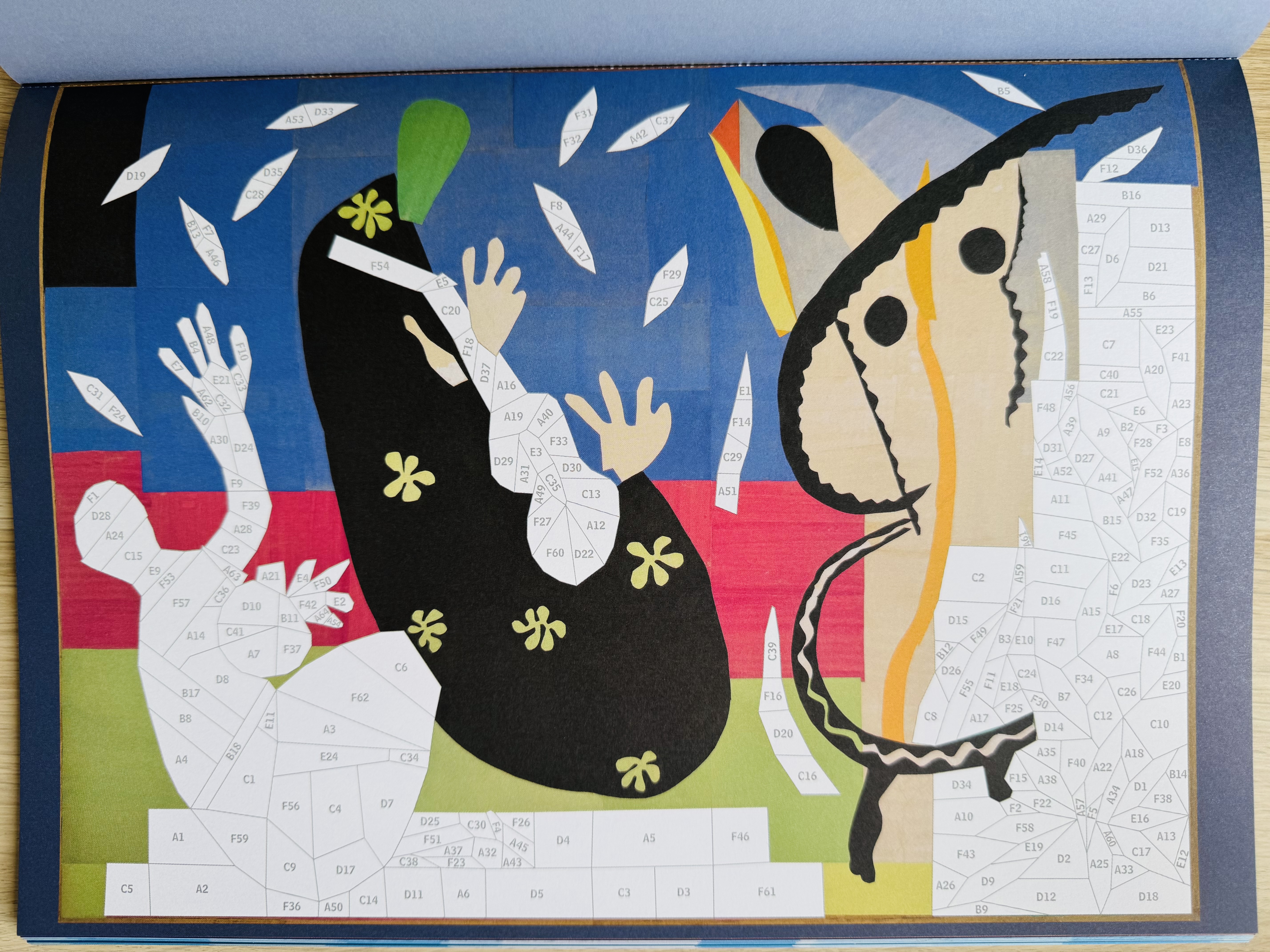 Voorbeeld van schilderij van Matisse uit paint by sticker works of art