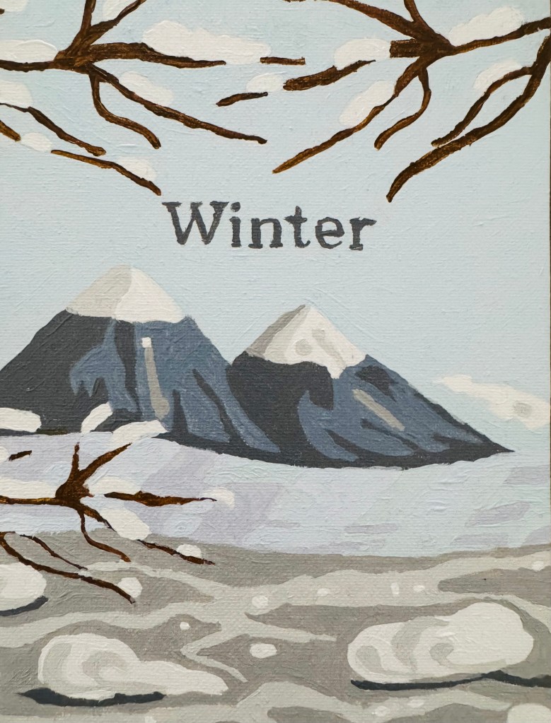 Het winter schilderij