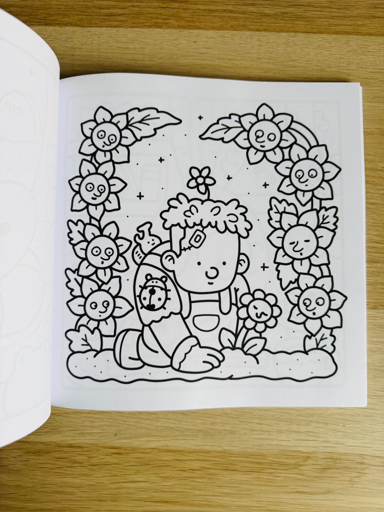 Kleurplaat van Frankenstein die tuiniert