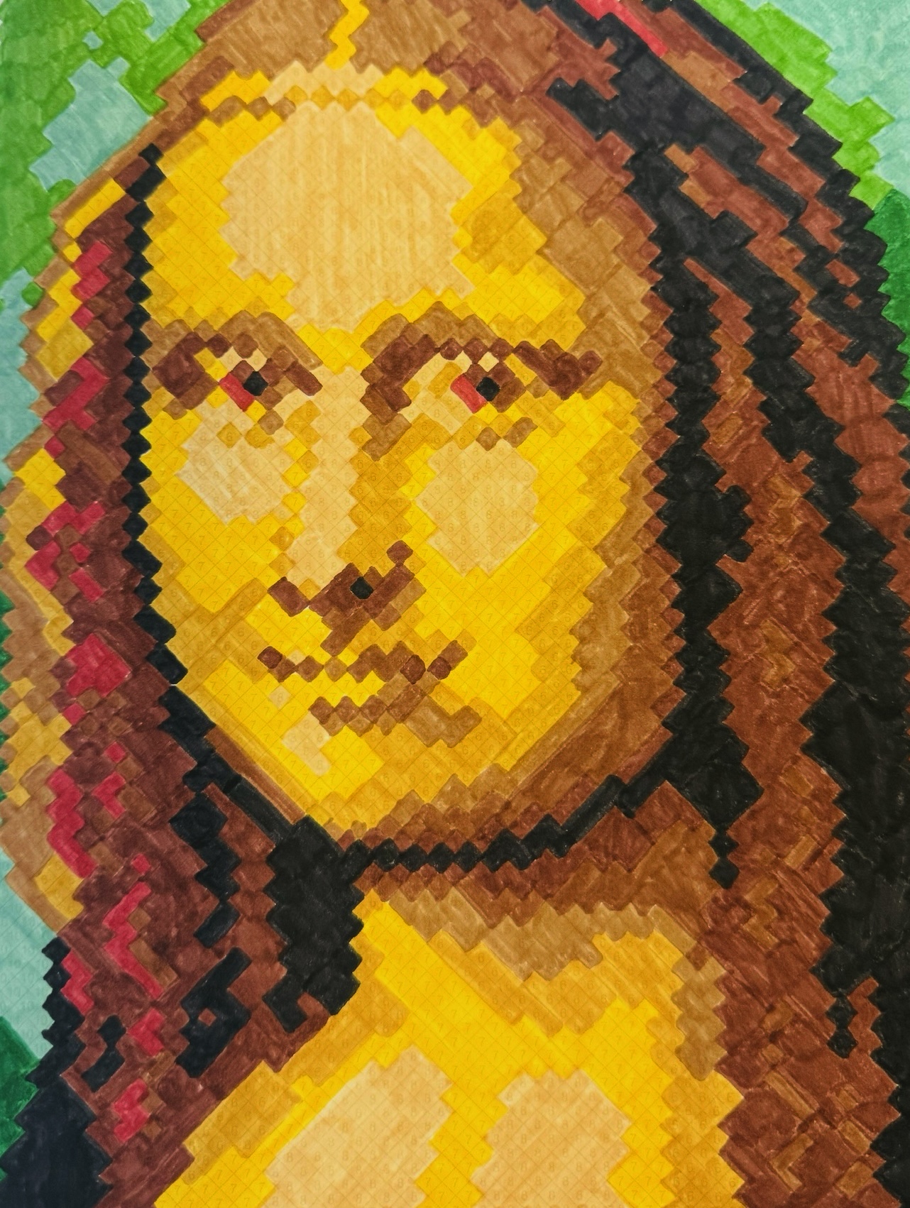Kleuren op nummer van de Mona Lisa
