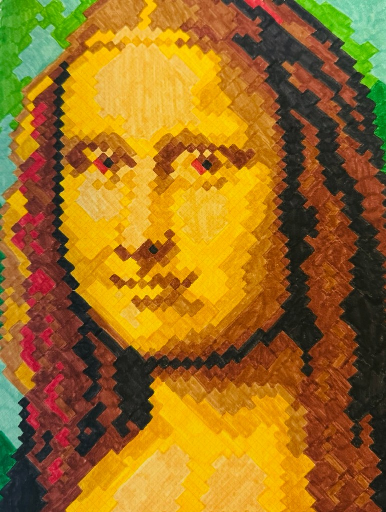 Kleuren op nummer van de Mona Lisa