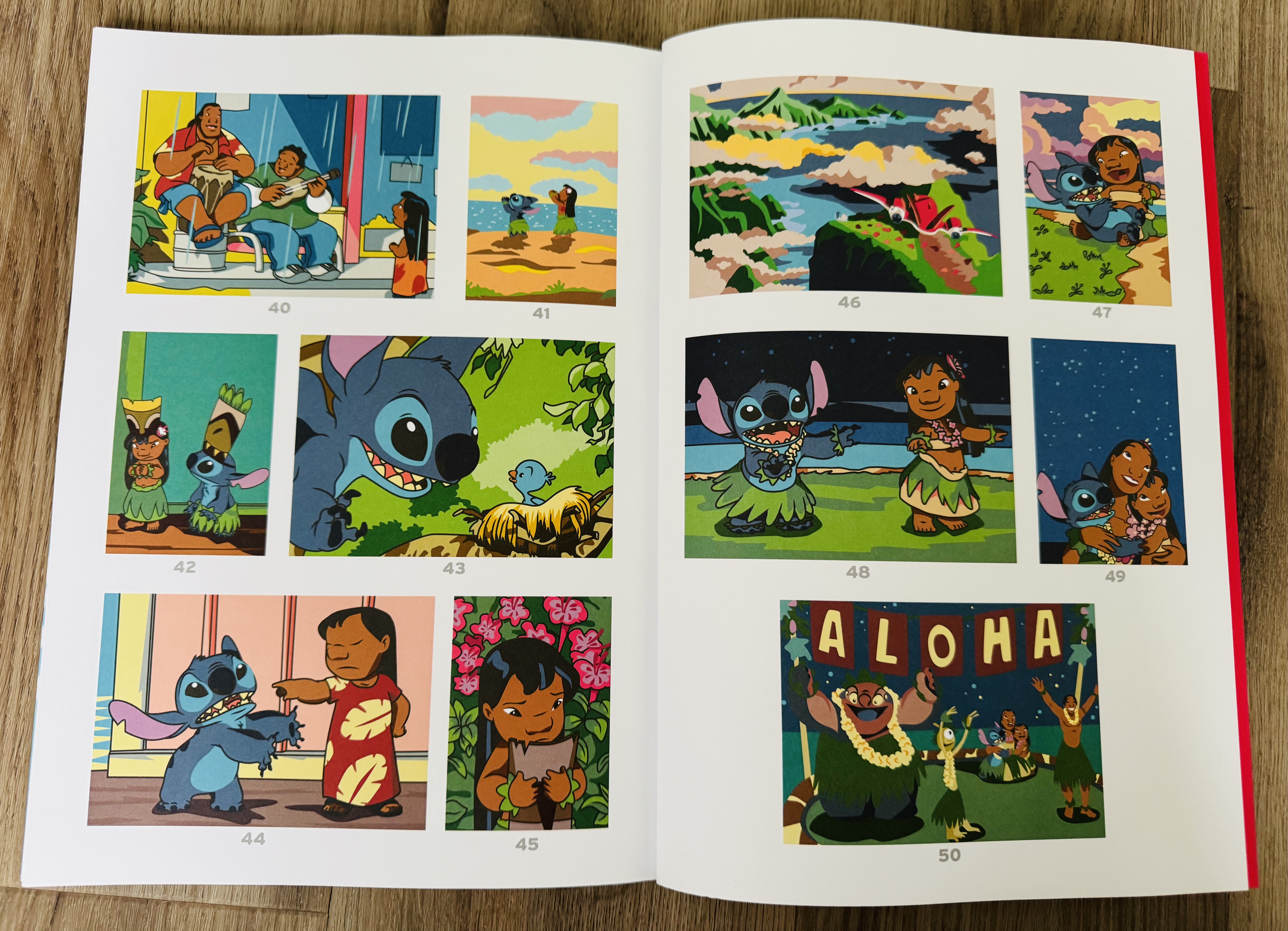 Voorbeelden kleurplaten uit het Lilo en Stitch kleurboek