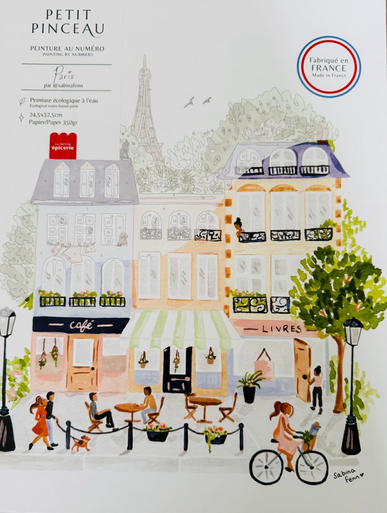 Doos van Paris schilderen op nummer