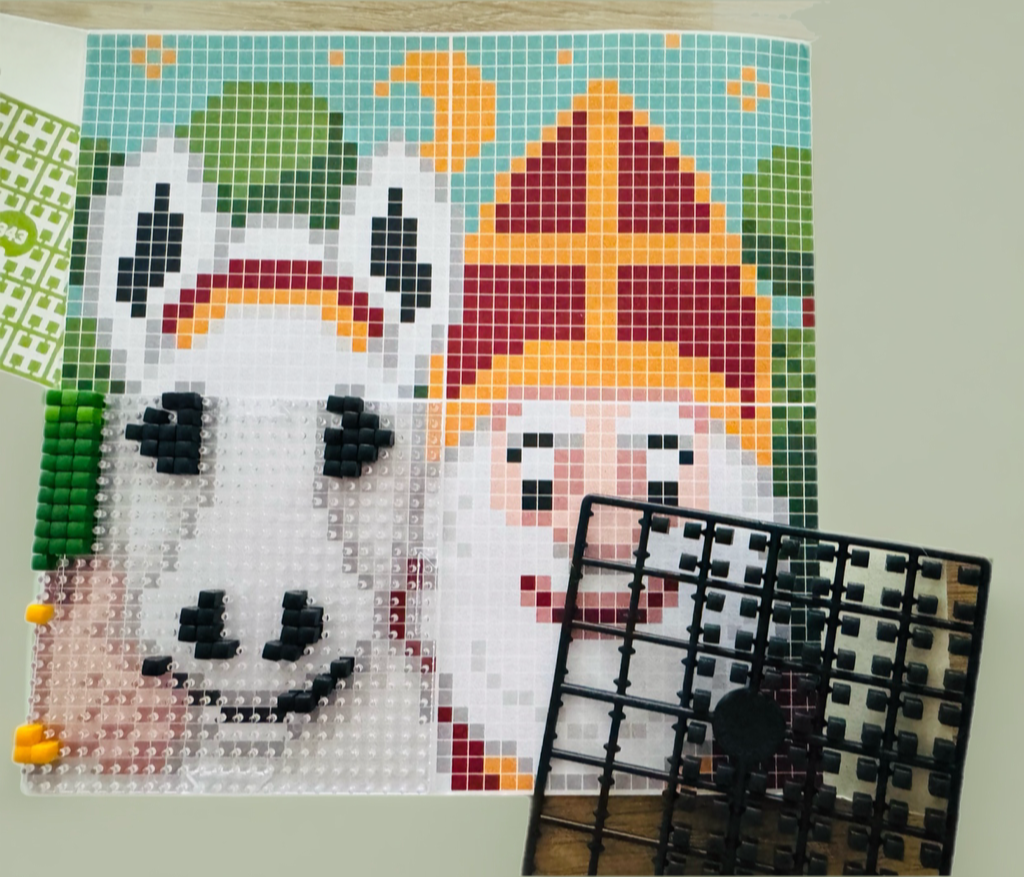 Pixelhobby plaatje op het voorbeeld
