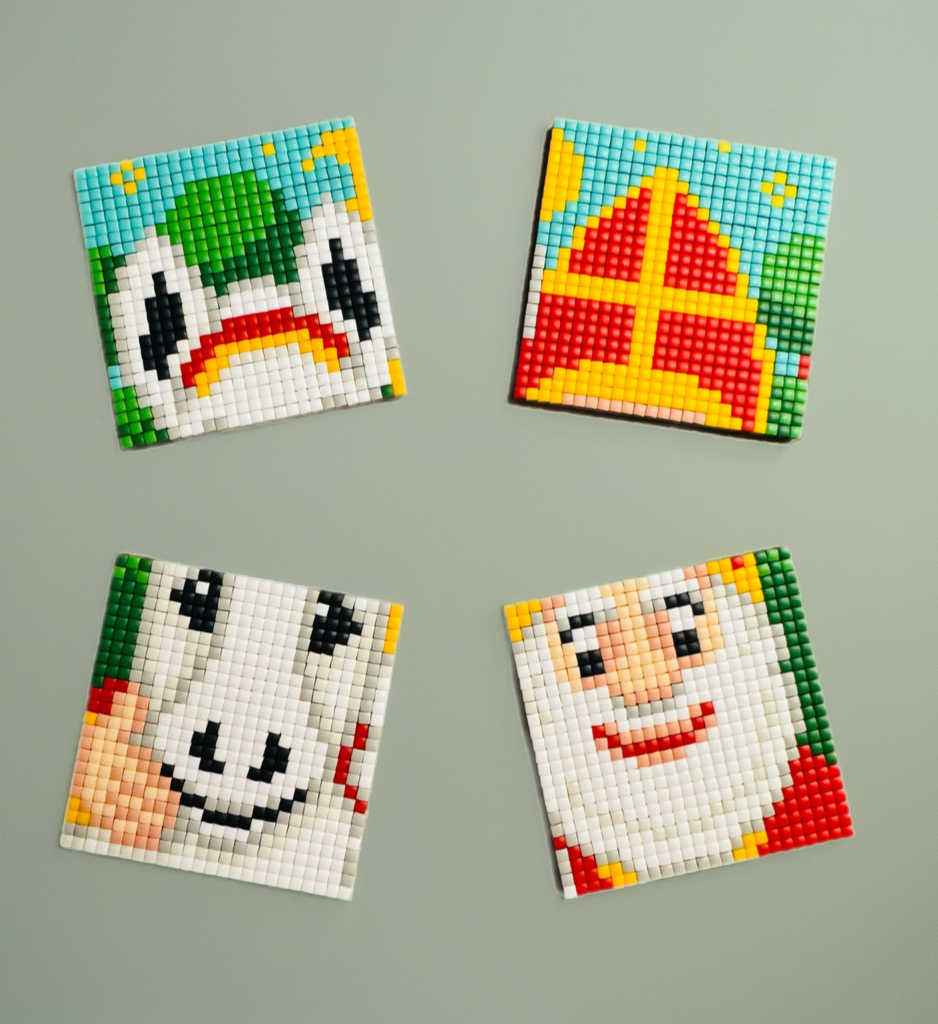 Alle 4 basisplaatjes los van elkaar