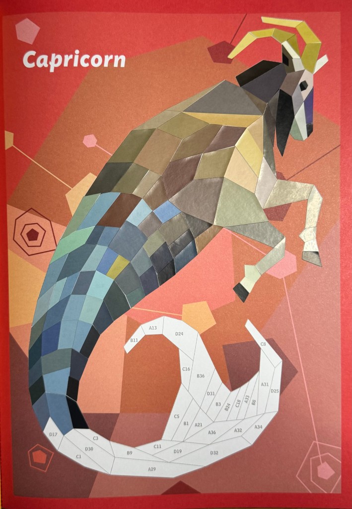 Paint by sticker steenbok driekwart gestickerd