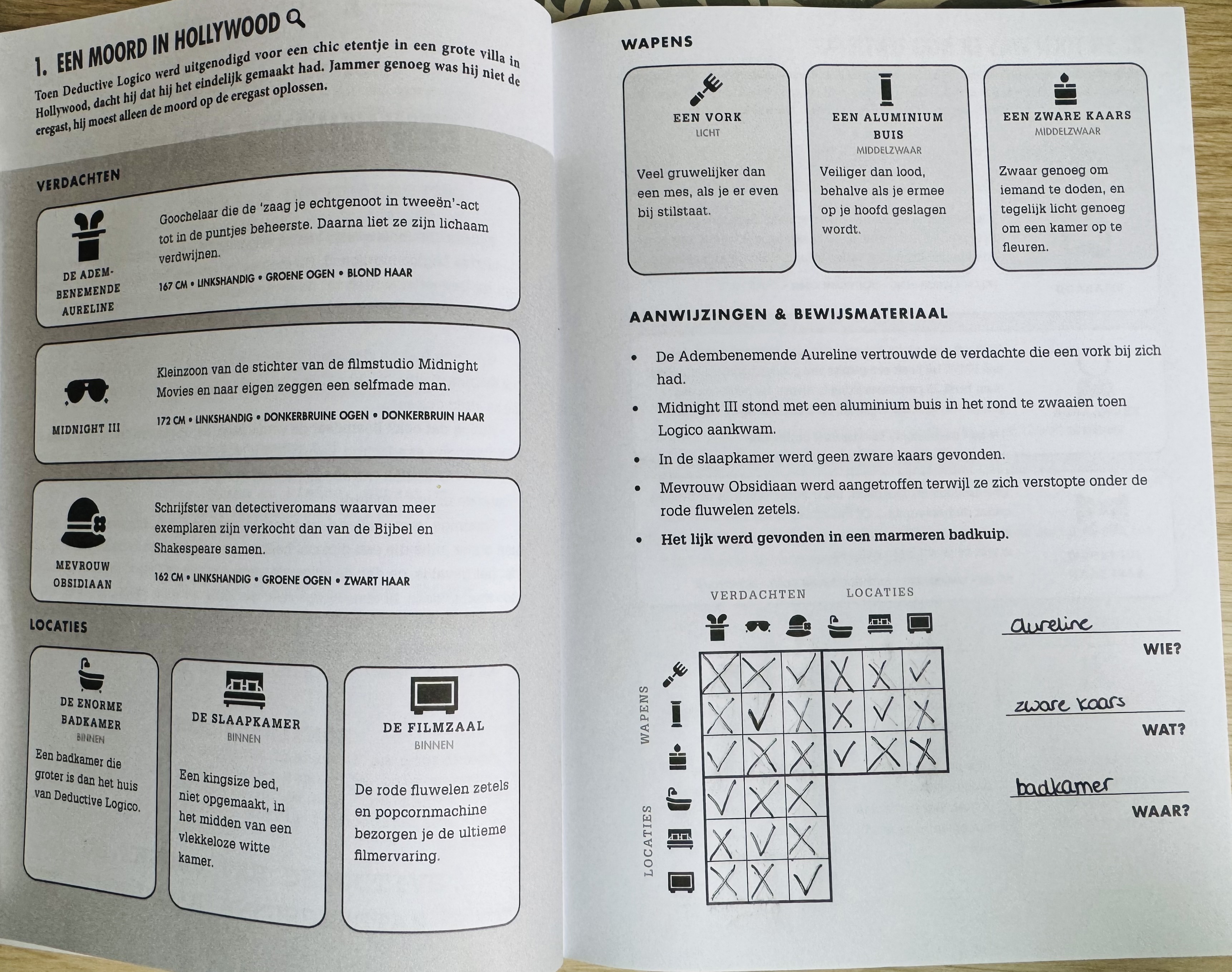 Een puzzel uit het Murdle boek