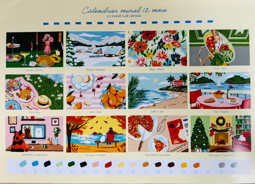 Voorbeeld van alle maanden van de kalender