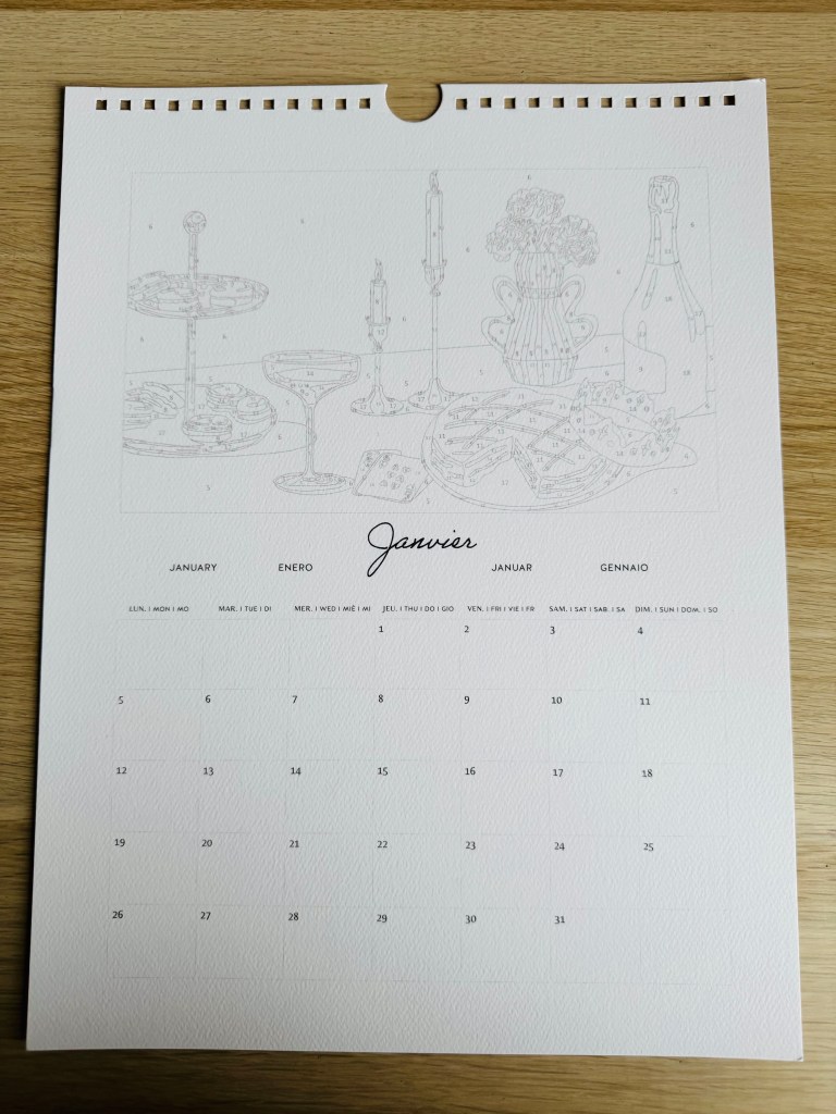 Januari pagina onbeschilderd