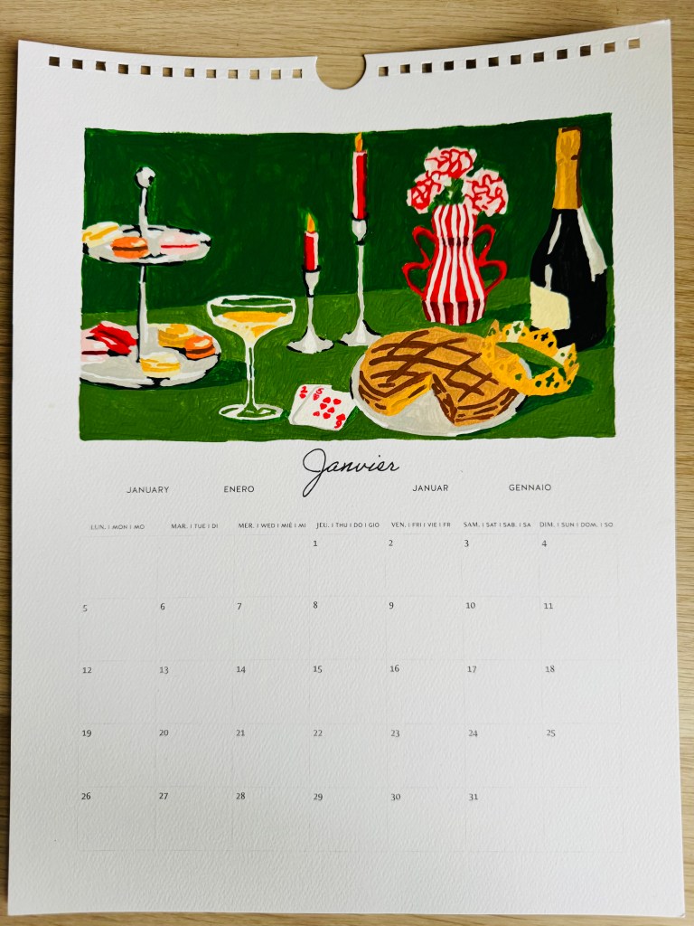 Januari pagina beschilderd