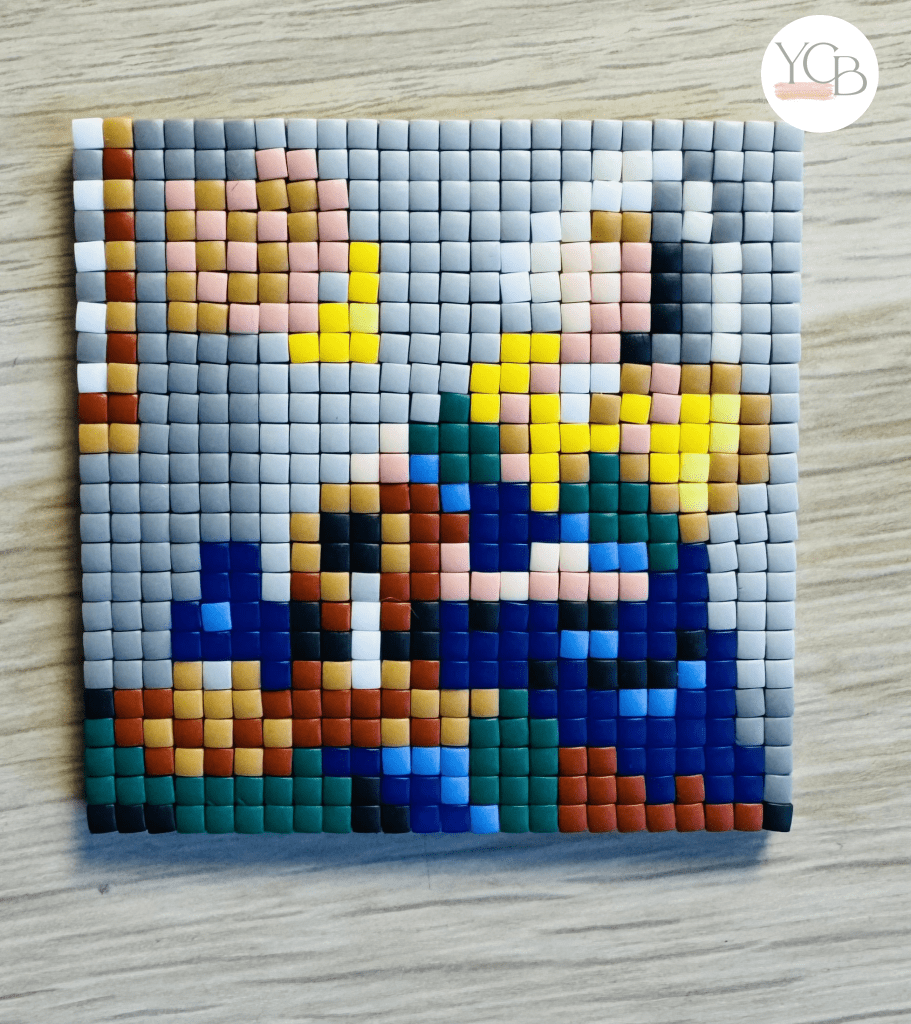 Het melkmeisje in pixels