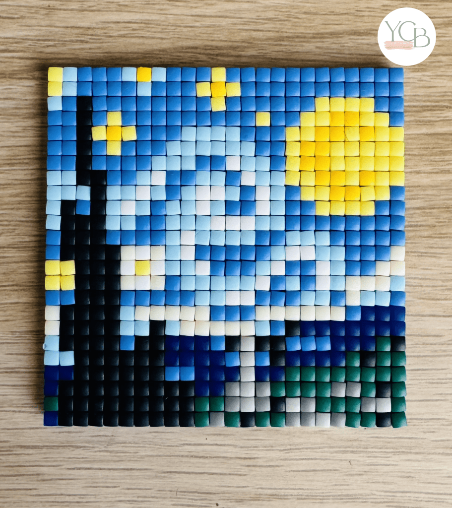 De Sterrennacht in pixels