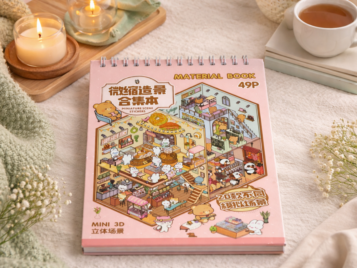 🏡 Mini werelden bouwen met een 3D&nbsp;stickerboek