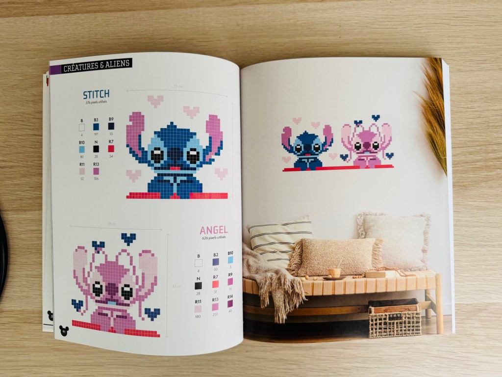 Voorbeeldpagina uit het boek van Lilo en Stitch