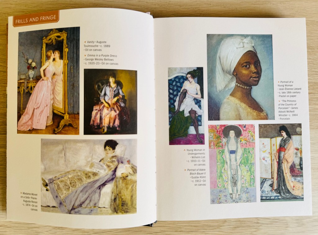 Een pagina uit het boek in de categorie Frills and Fringe