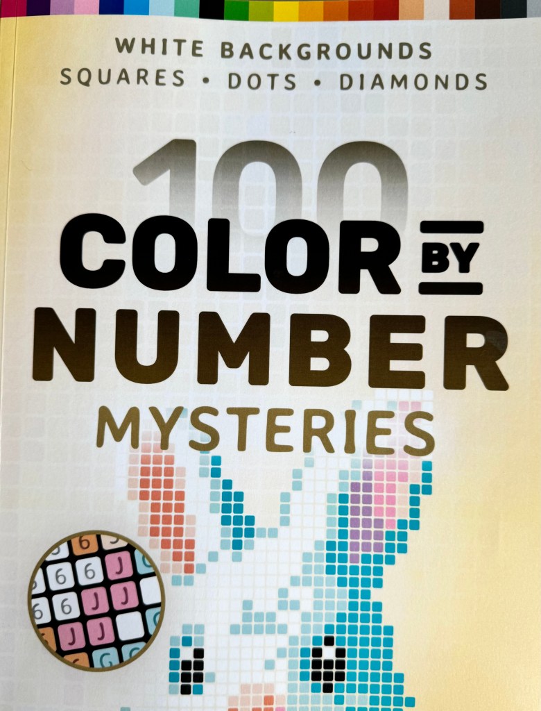 Kaft van 100 color by number mysteries (white background)