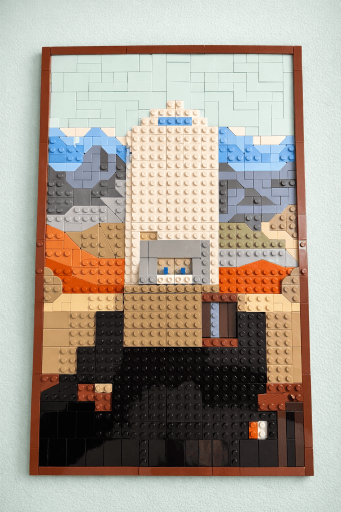 De Lego Mona Lisa in wording
