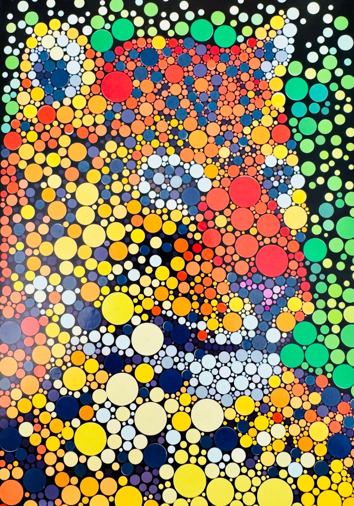 De tijger gestickerd