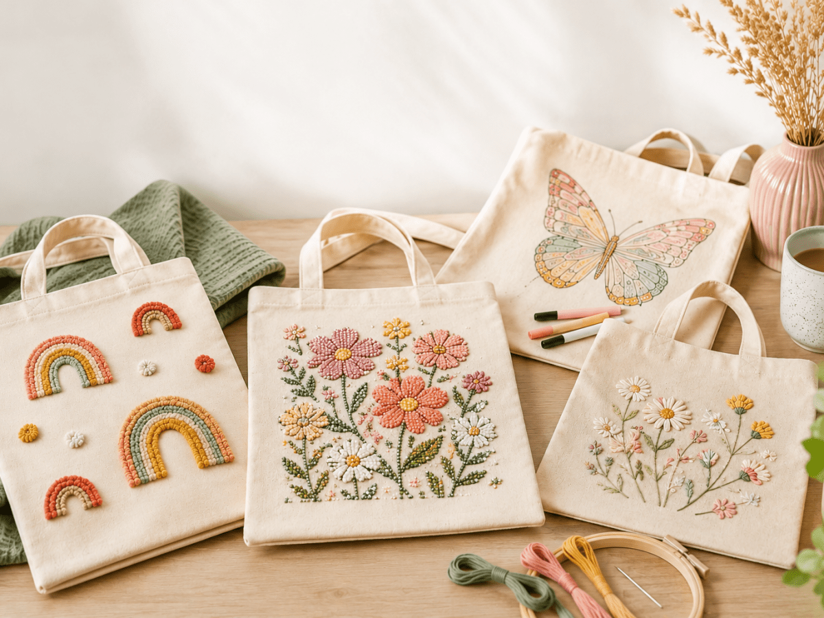 Canvas tasjes versieren: creatief bezig zijn én daarna een leuke tas&nbsp;hebben