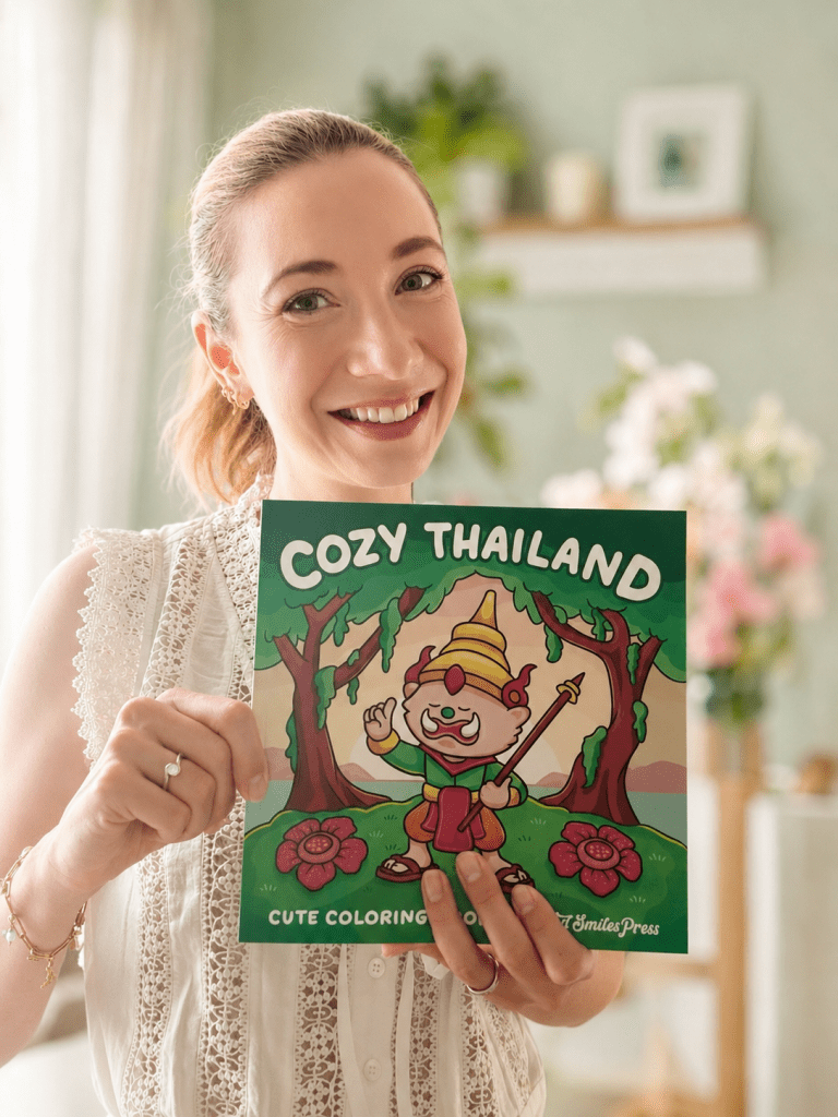 Priscilla met het Cozy Thailand boek