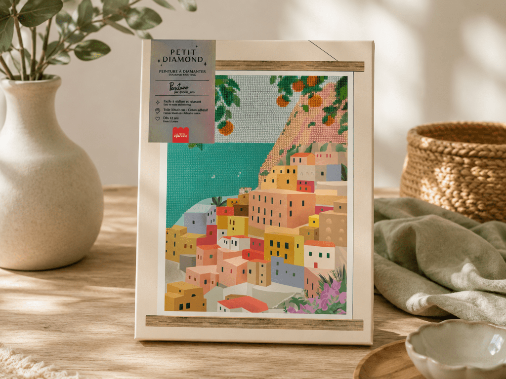 De doos van de diamond painting set