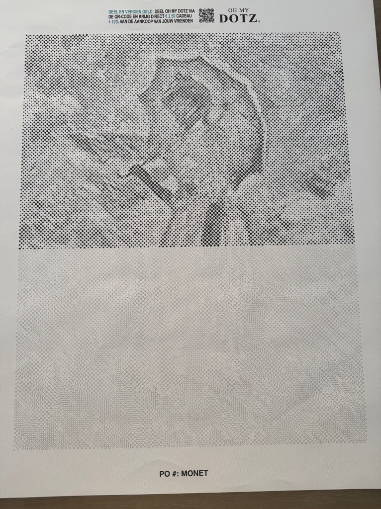 De dotpainting half af