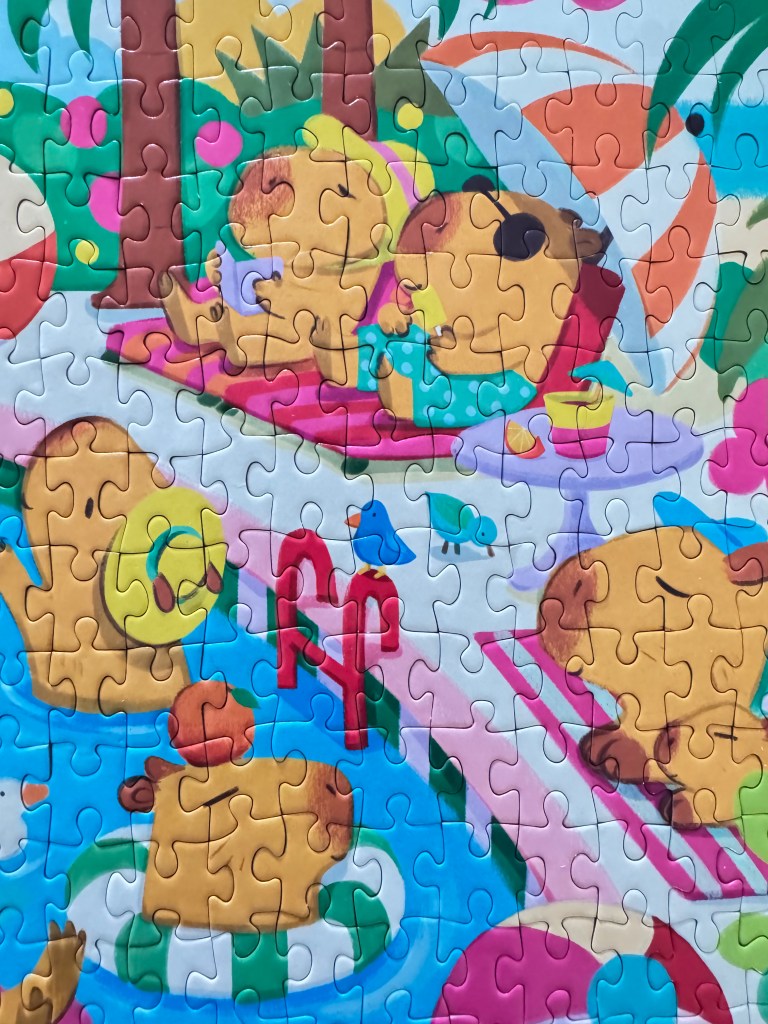 Close-up van een deel van de puzzel