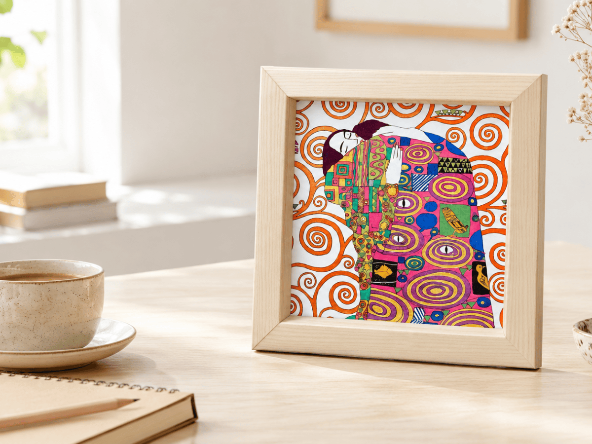Gustav Klimt kleuren met een set uit&nbsp;Wenen
