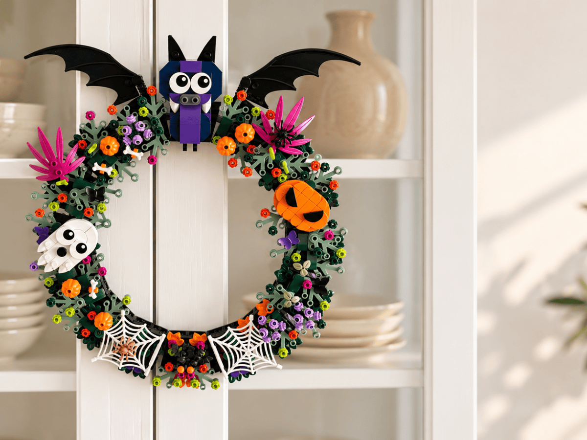 LEGO® Halloweenkrans: leuk om te bouwen én om op te&nbsp;hangen