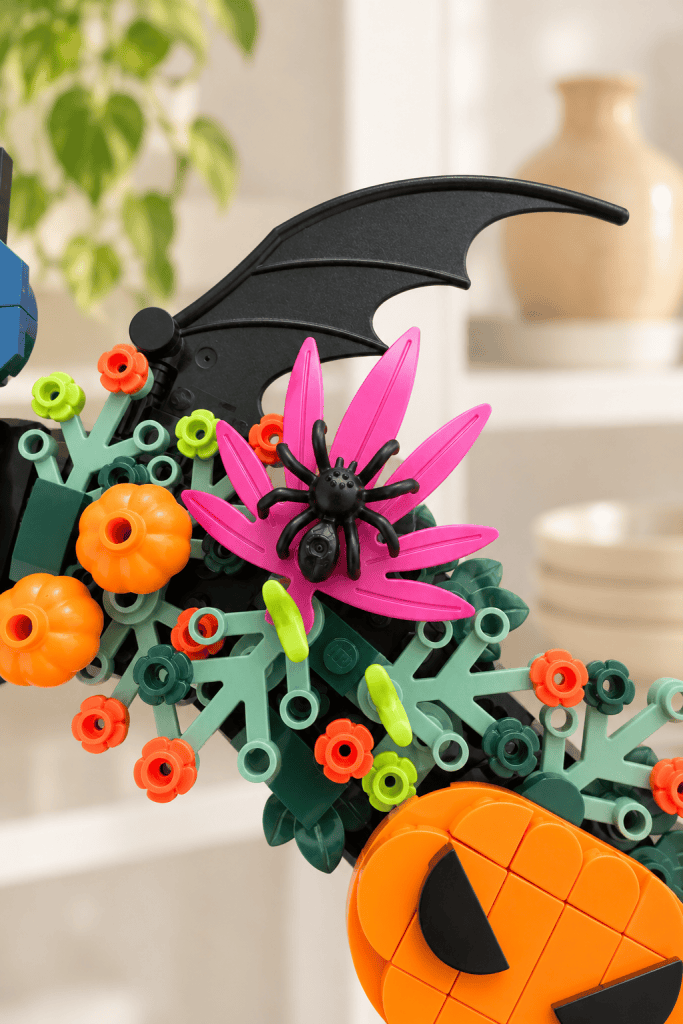 Een close-up van een spin op een bloem
